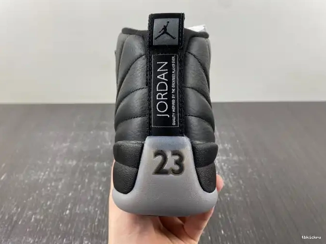 Rep TBkick CT8013-019 Air Jordan 12 Wolf Grey Black 0531